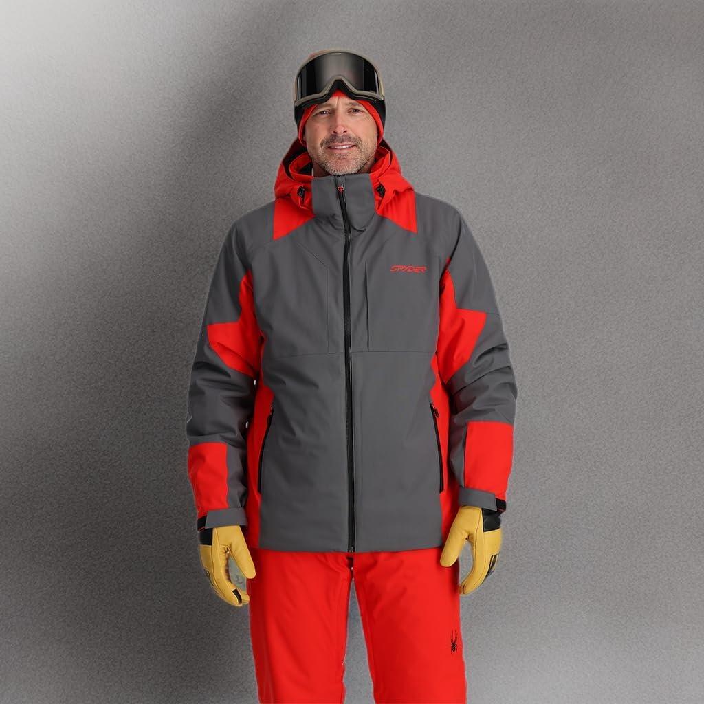 imageSpyder Mens Contact Insulated Ski Snow Hooded Snow JacketPolar