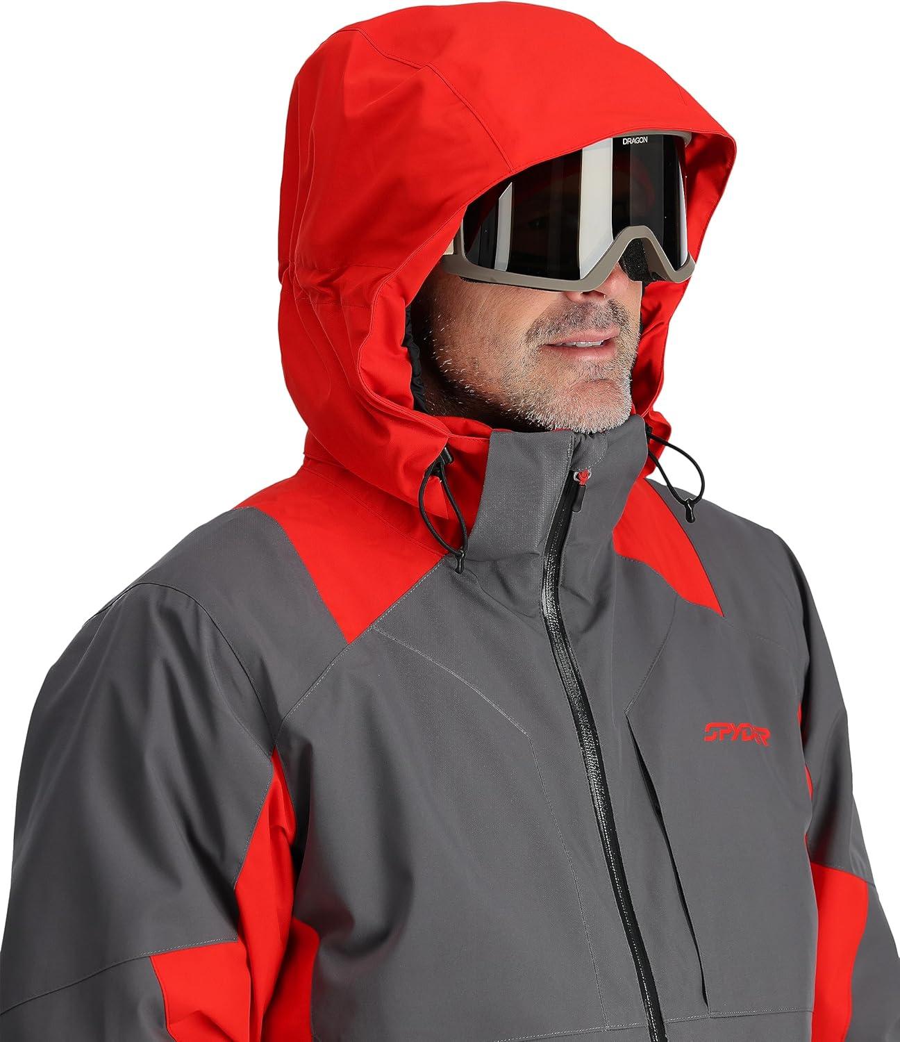 imageSpyder Mens Contact Insulated Ski Snow Hooded Snow JacketPolar