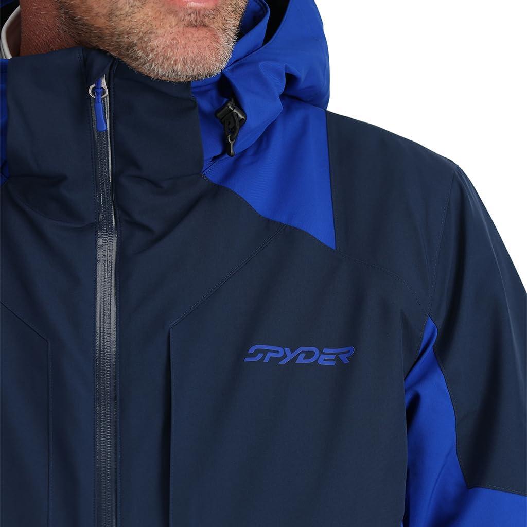 imageSpyder Mens Contact Insulated Ski Snow Hooded Snow JacketTrue Navy