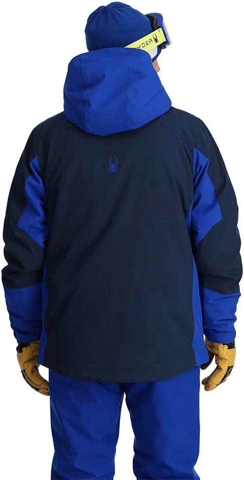 imageSpyder Mens Contact Insulated Ski Snow Hooded Snow JacketTrue Navy