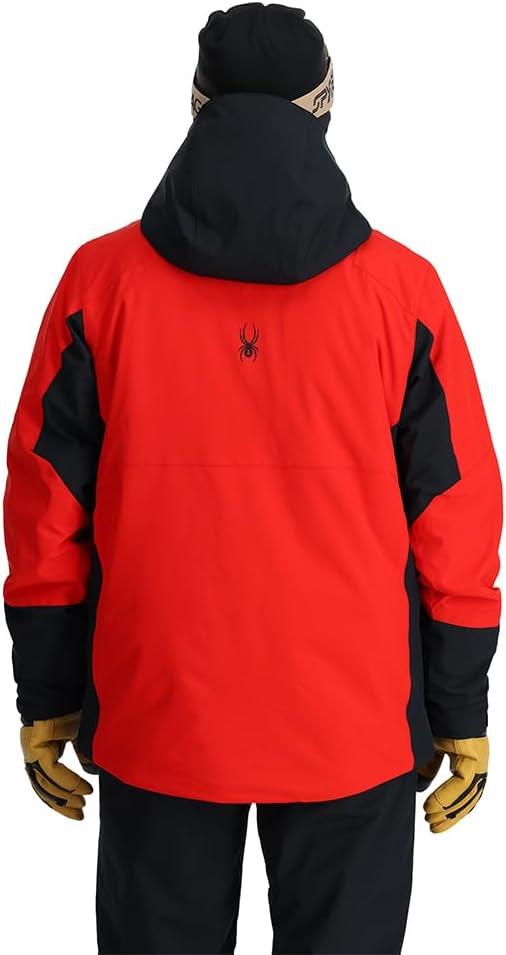 imageSpyder Mens Contact Insulated Ski Snow Hooded Snow JacketVolcano