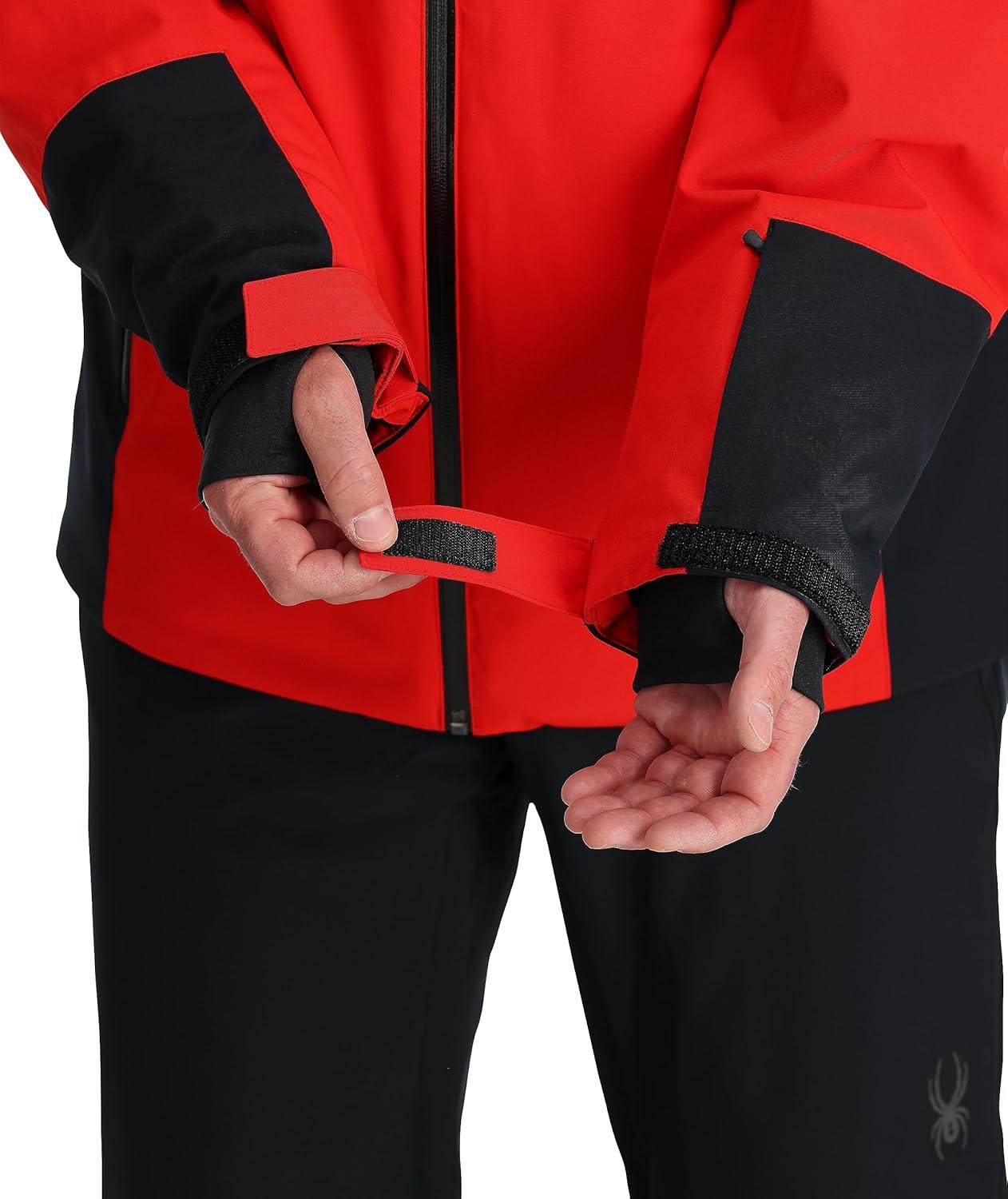imageSpyder Mens Contact Insulated Ski Snow Hooded Snow JacketVolcano