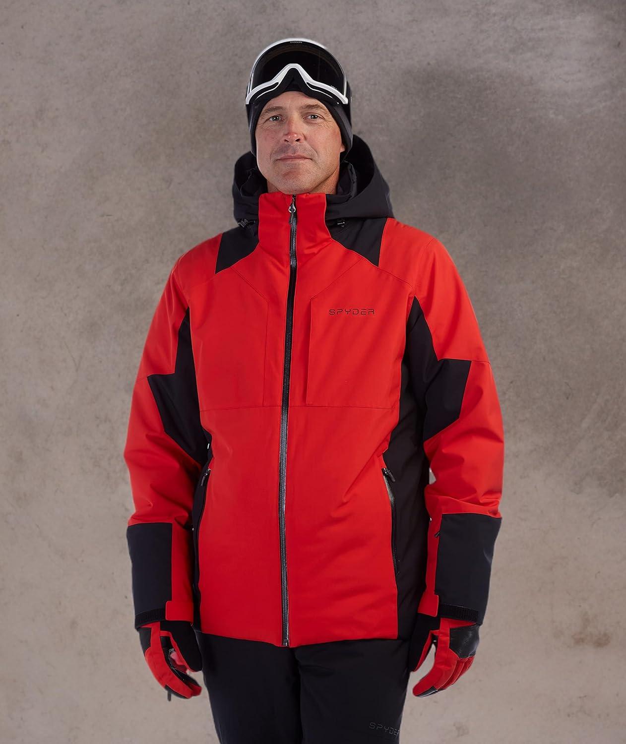 imageSpyder Mens Contact Insulated Ski Snow Hooded Snow JacketVolcano S22