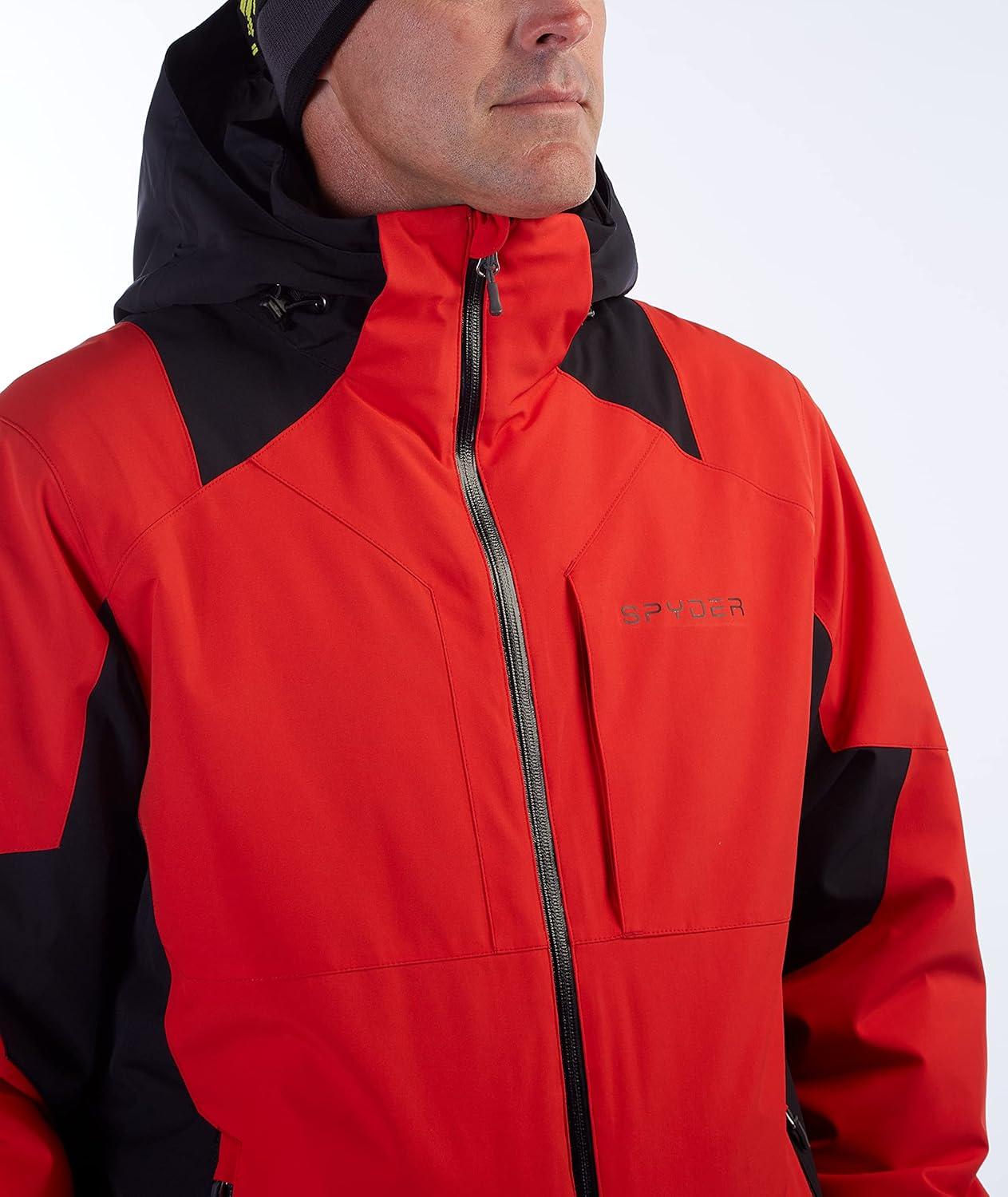 imageSpyder Mens Contact Insulated Ski Snow Hooded Snow JacketVolcano S22