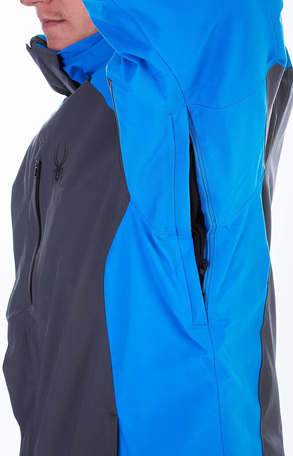 imageSpyder Mens Copper Insulated Ski Snow Hooded JacketEbony Collegiate