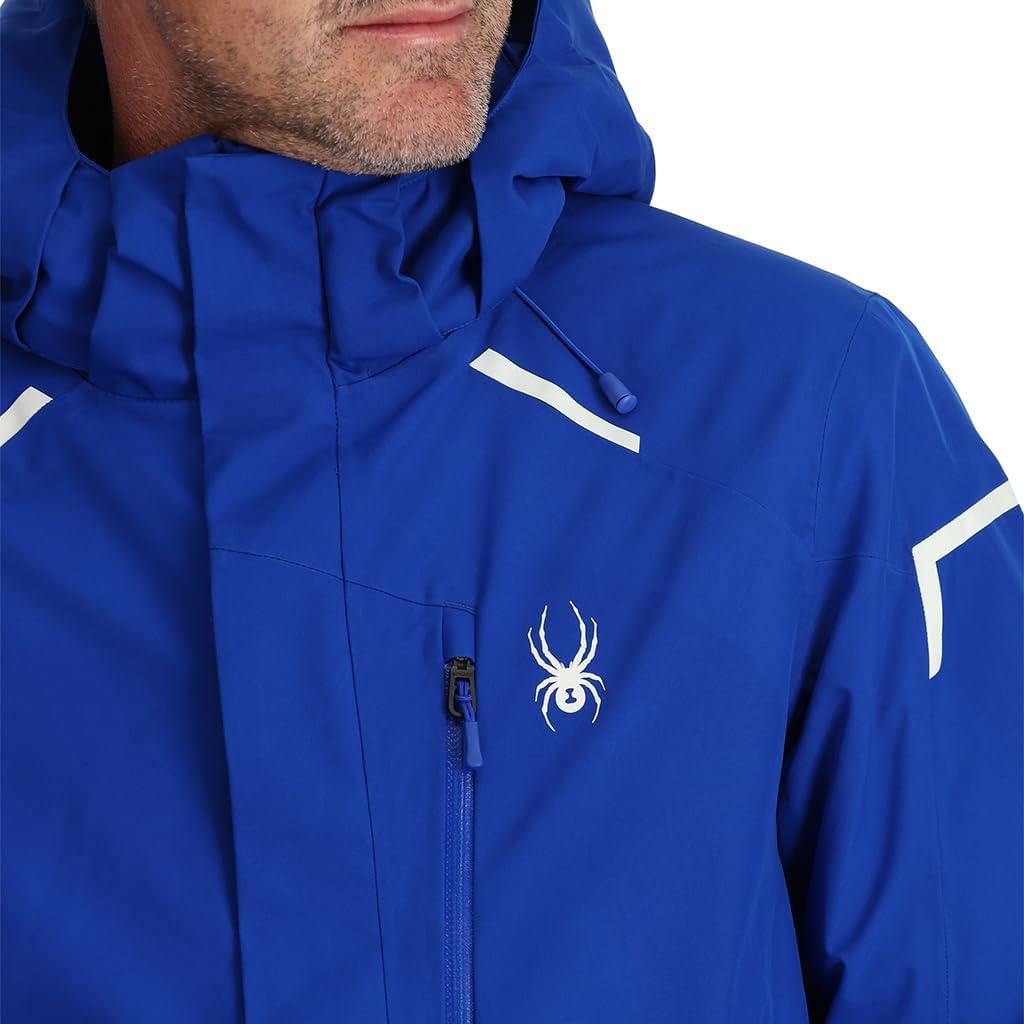 imageSpyder Mens Copper Insulated Ski Snow Hooded JacketElectric Blue