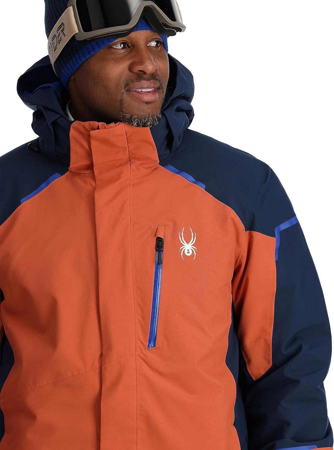 imageSpyder Mens Copper Insulated Ski Snow Hooded JacketSaddle