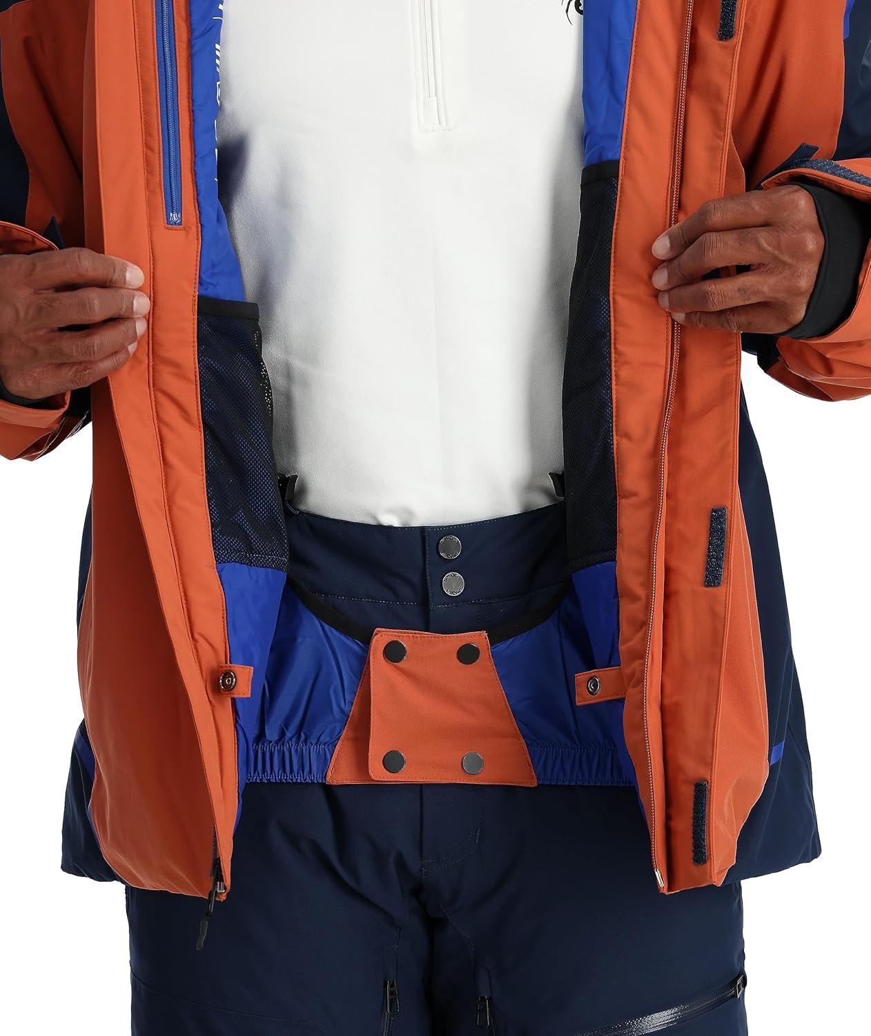 imageSpyder Mens Copper Insulated Ski Snow Hooded JacketSaddle