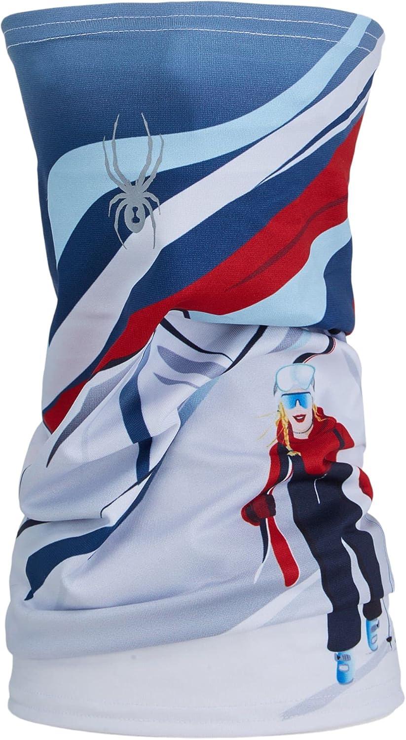 imageSpyder Mens Cruise Tube Ski Neck Gaiter Face Mask Neck WarmerAbyss White