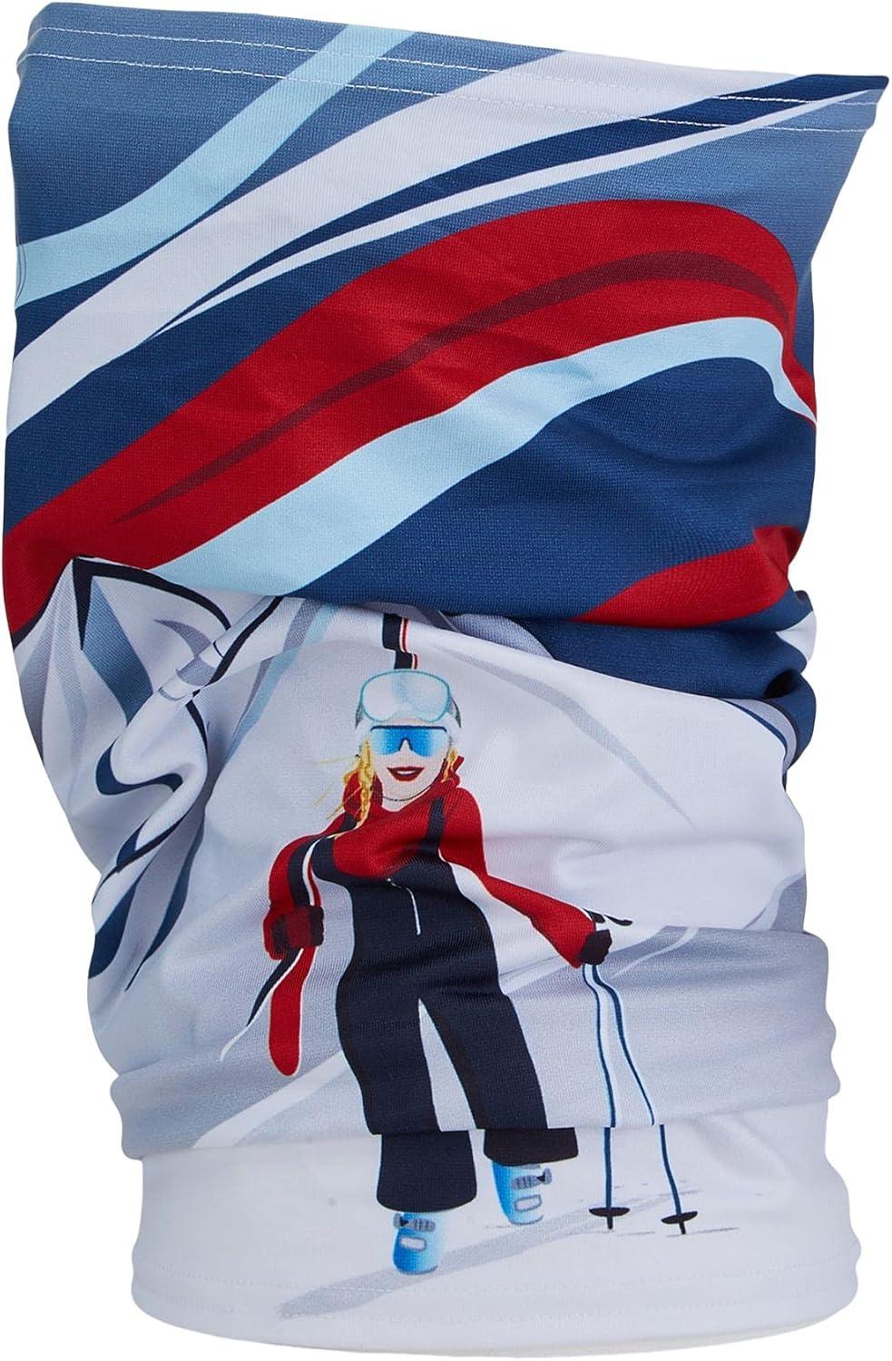 imageSpyder Mens Cruise Tube Ski Neck Gaiter Face Mask Neck WarmerAbyss White