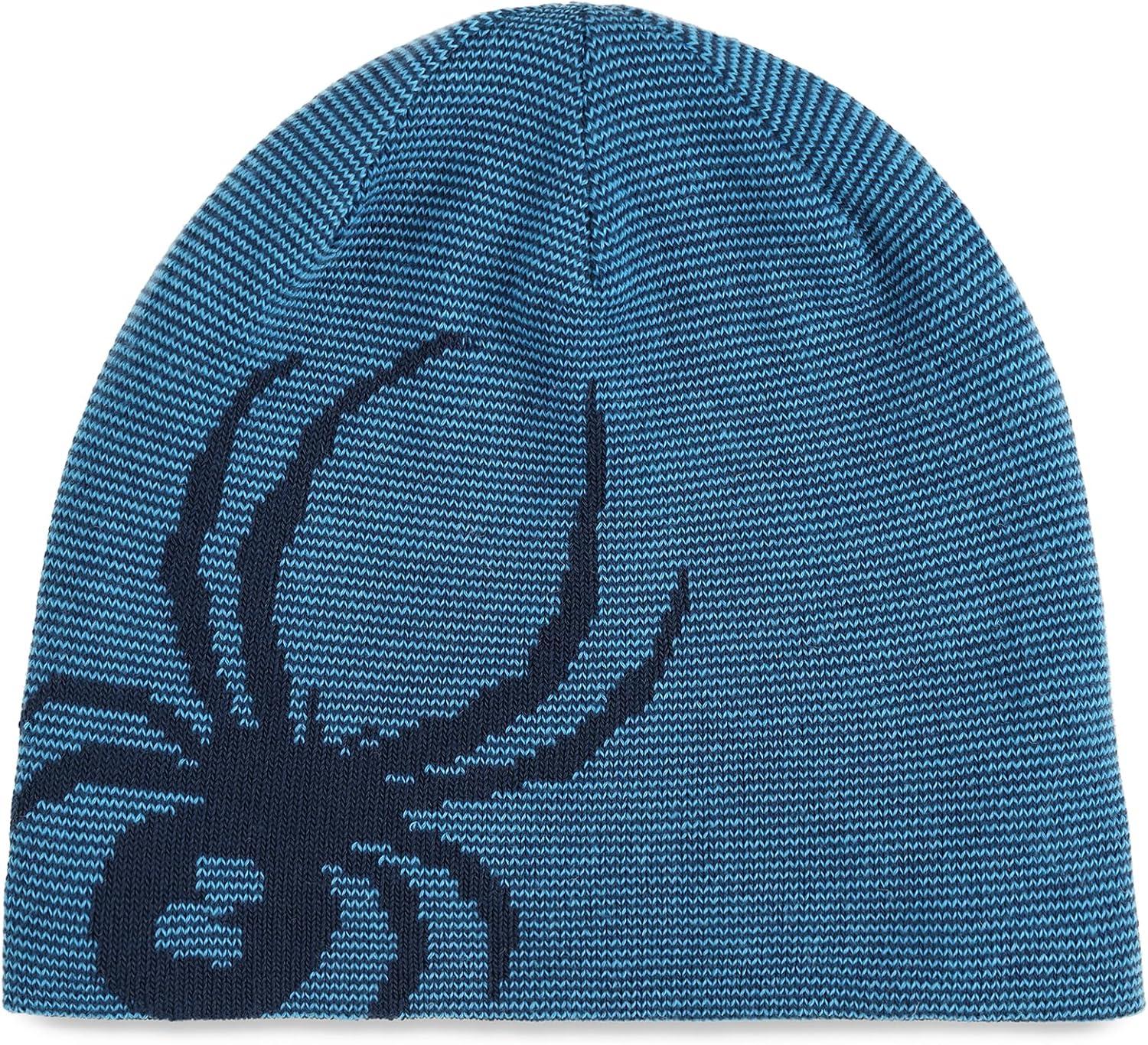 imageSpyder Mens Innsbruck Reversible Ski Winter BeanieAether Blue