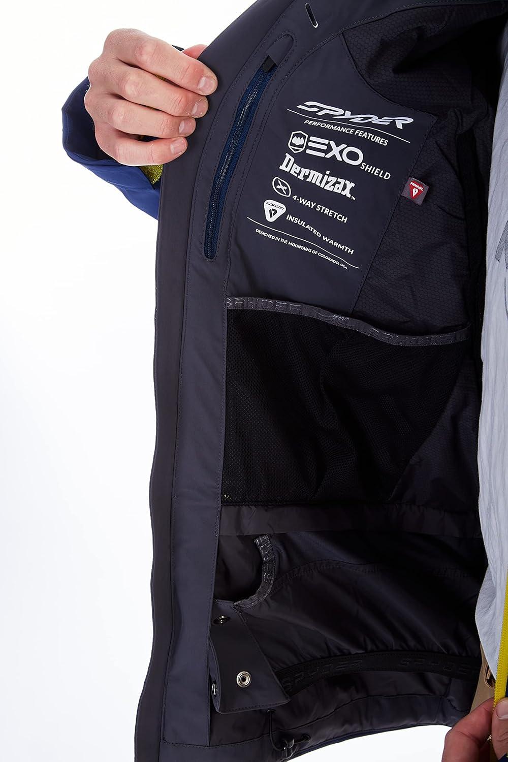 imageSpyder Mens Leader Insulated Hooded Ski Snow JacketAbyss