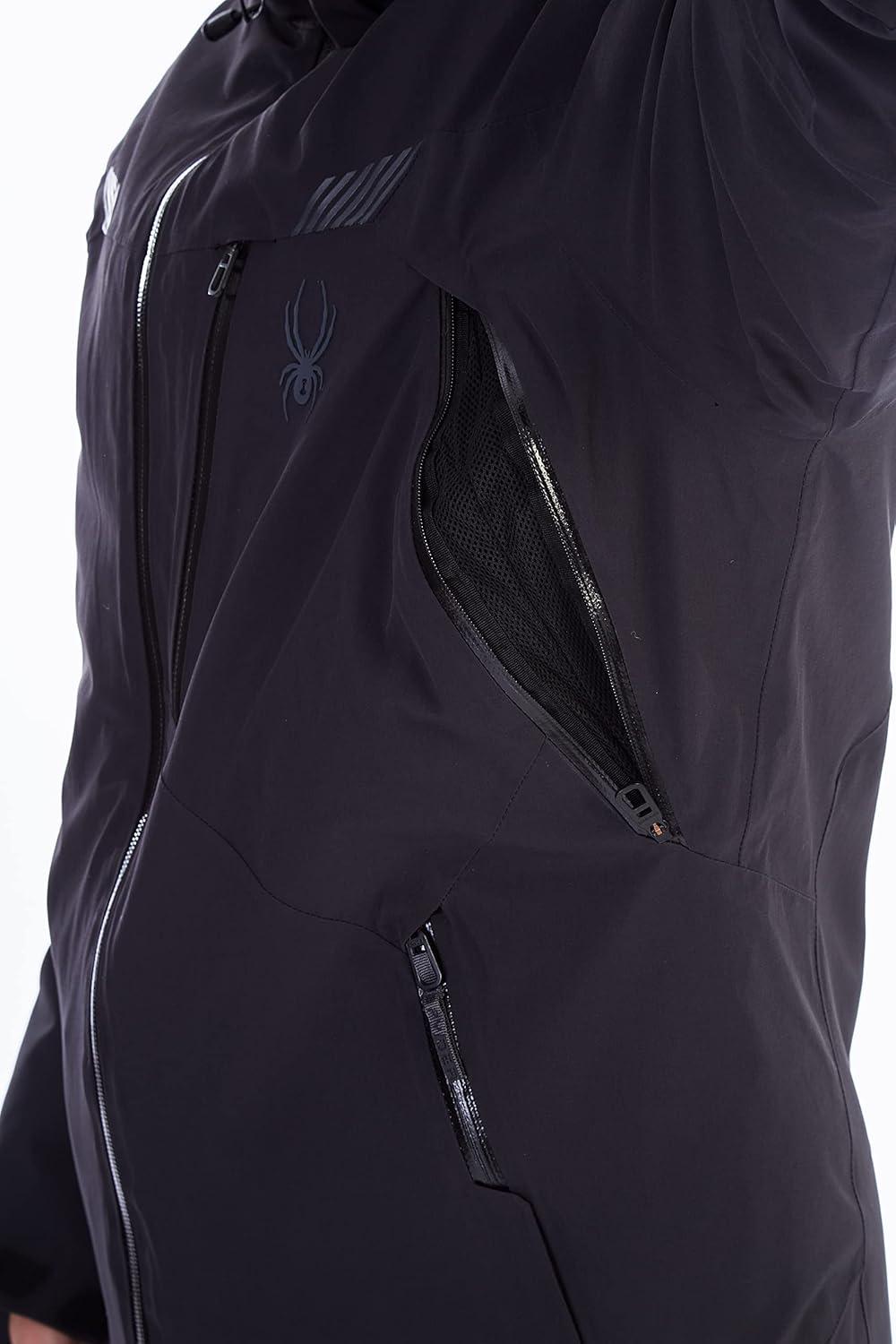 imageSpyder Mens Leader Insulated Hooded Ski Snow JacketBlack Black