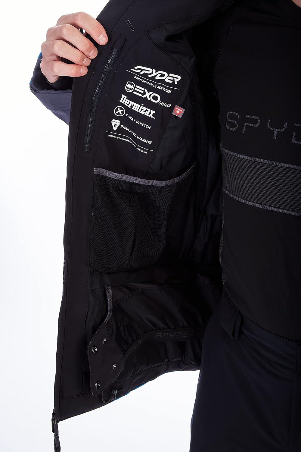 imageSpyder Mens Leader Insulated Hooded Ski Snow JacketCollegiate