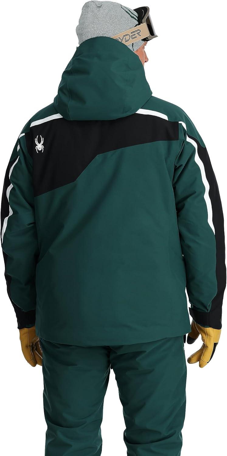 imageSpyder Mens Leader Insulated Hooded Ski Snow JacketCypress Green