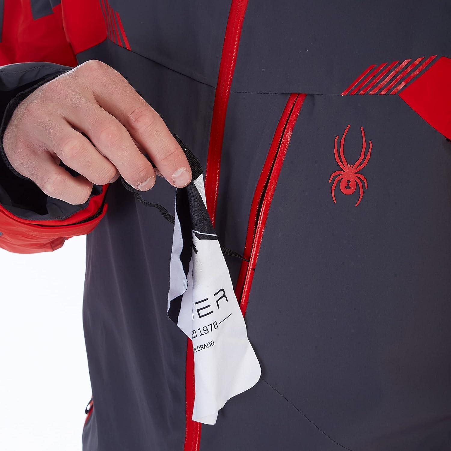 imageSpyder Mens Leader Insulated Hooded Ski Snow JacketEbony