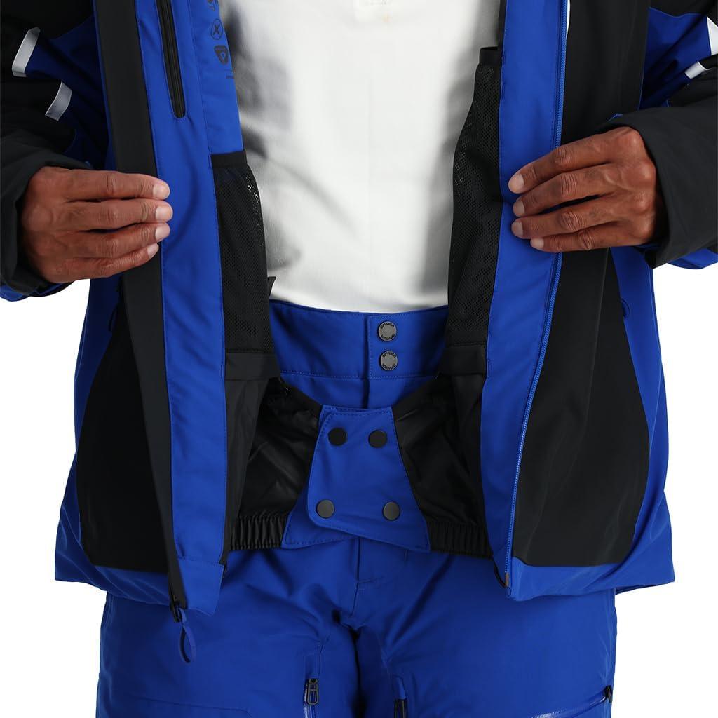 imageSpyder Mens Leader Insulated Hooded Ski Snow JacketElectric Blue