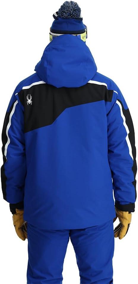 imageSpyder Mens Leader Insulated Hooded Ski Snow JacketElectric Blue