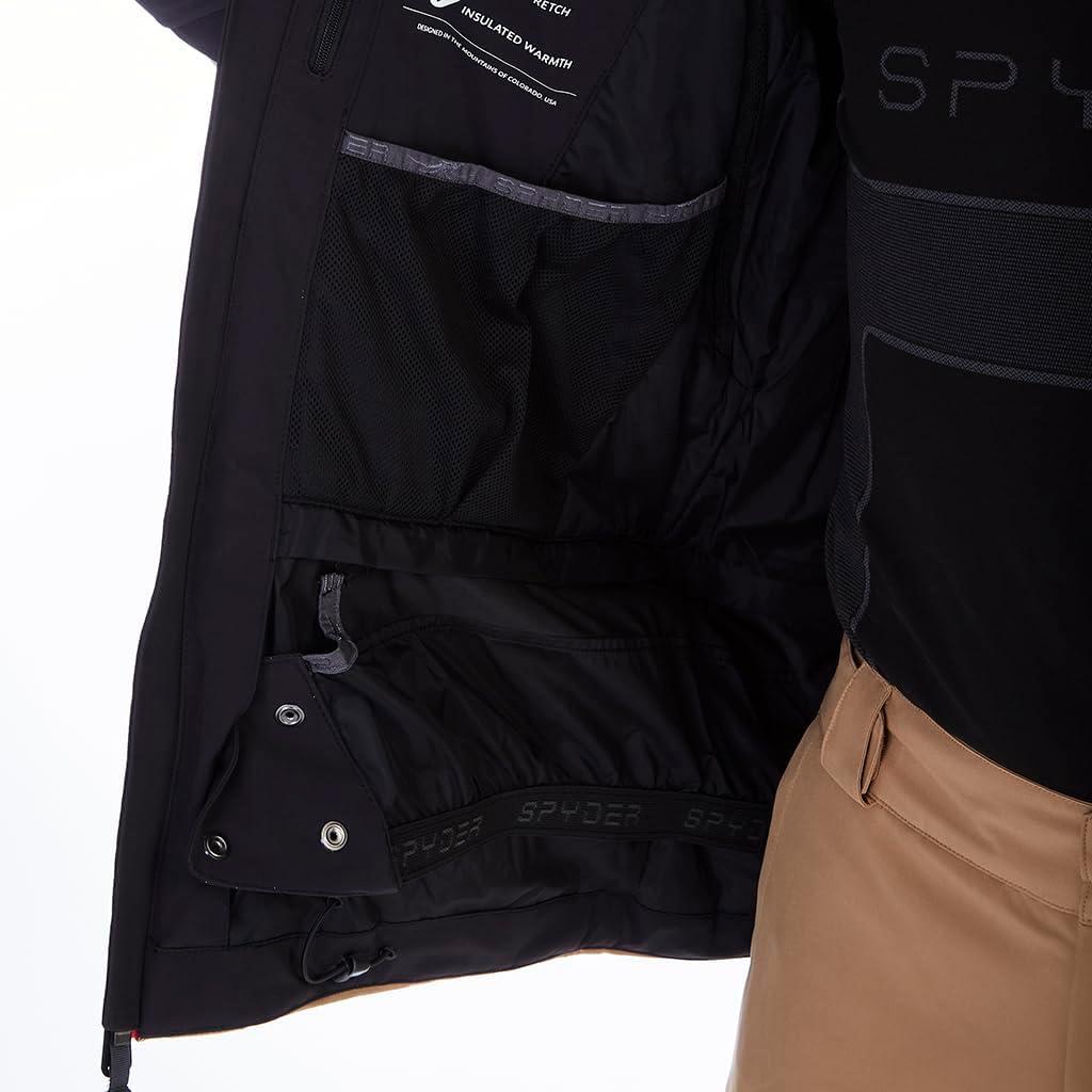 imageSpyder Mens Leader Insulated Hooded Ski Snow JacketTannin