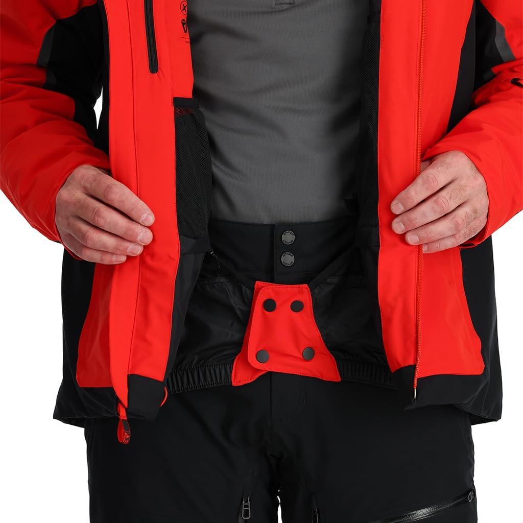 imageSpyder Mens Leader Insulated Hooded Ski Snow JacketVolcano