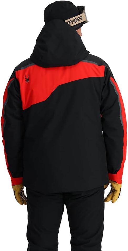 imageSpyder Mens Leader Insulated Hooded Ski Snow JacketVolcano