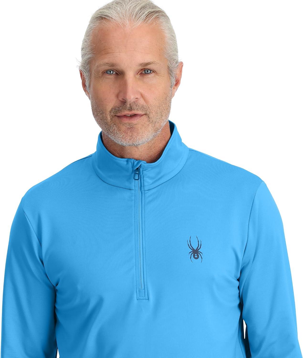 imageSpyder Mens Prospect Half Zip TneckAether Blue