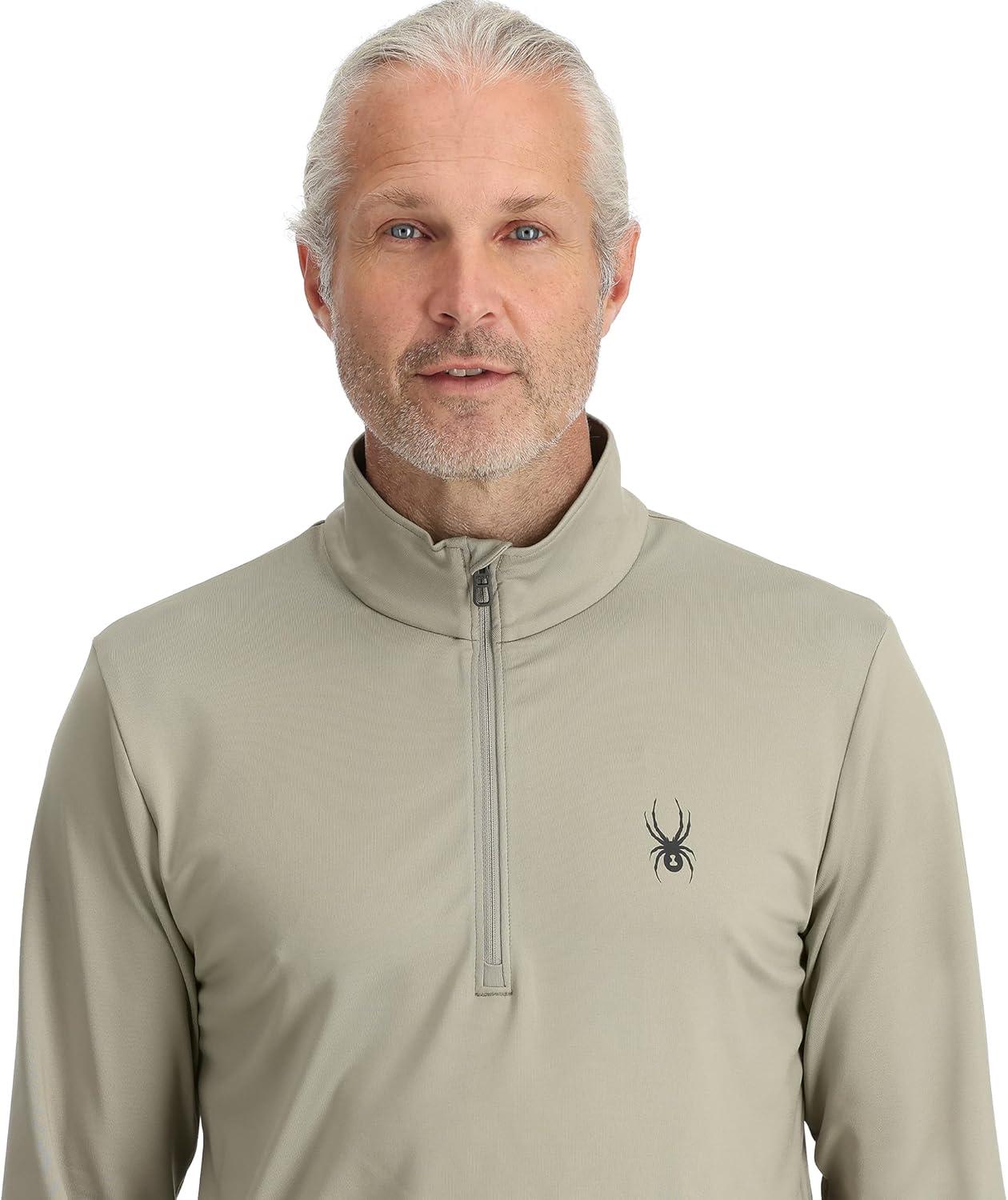 imageSpyder Mens Prospect Half Zip TneckConcrete