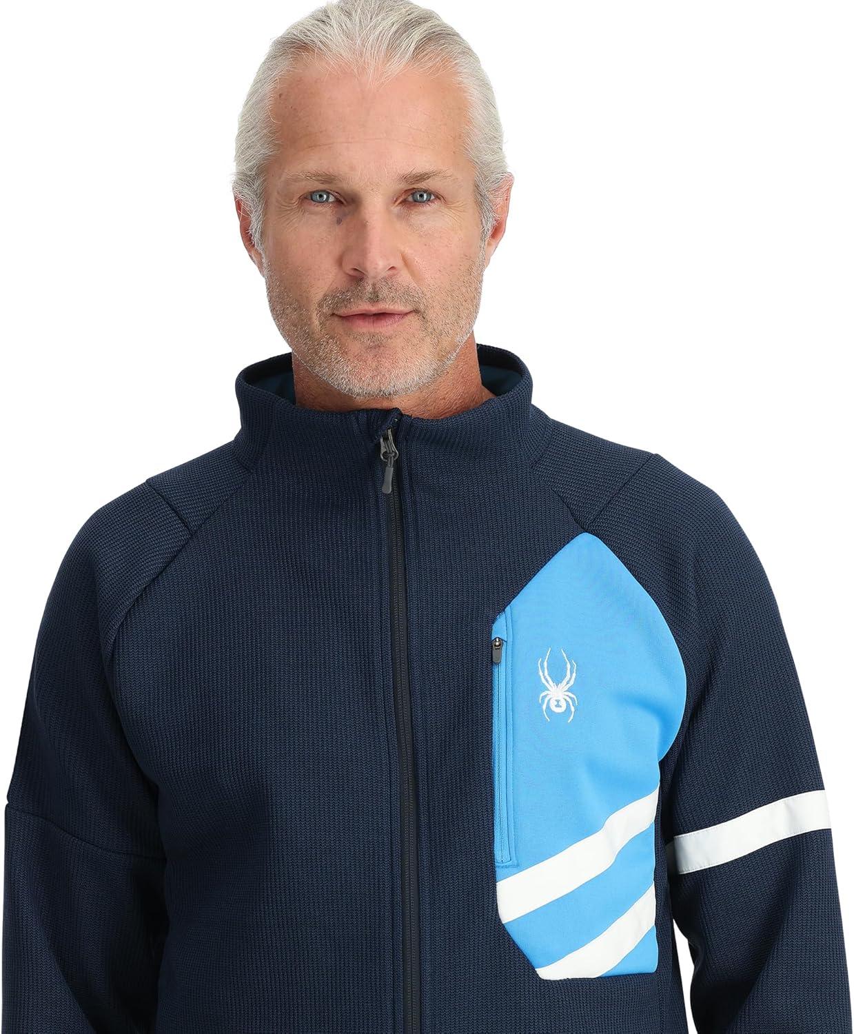 imageSpyder Mens Wengen Bandit JacketTrue Navy