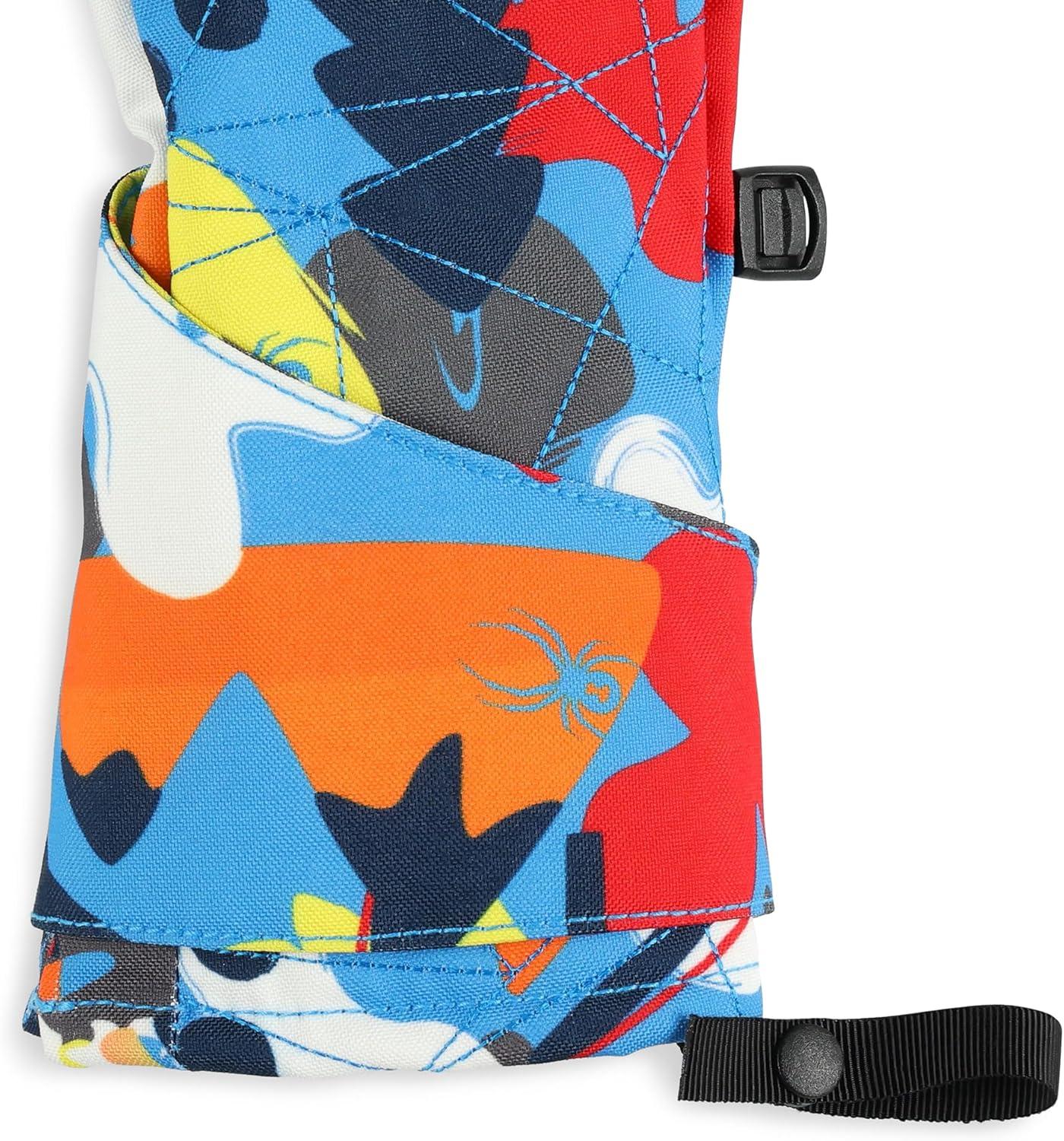 imageSpyder Toddler Cubby Ski Mittens GlovesYeti Camo Aether Blue