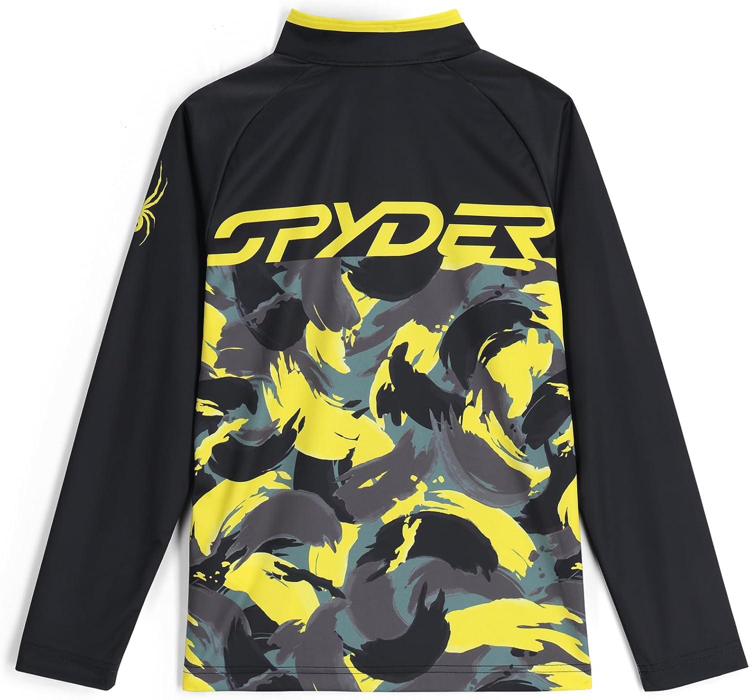 imageSpyder boys Camo Half ZipAcid Yellow