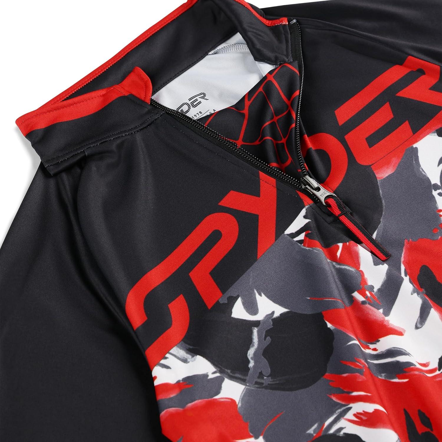 imageSpyder boys Camo Half ZipSpyder Red