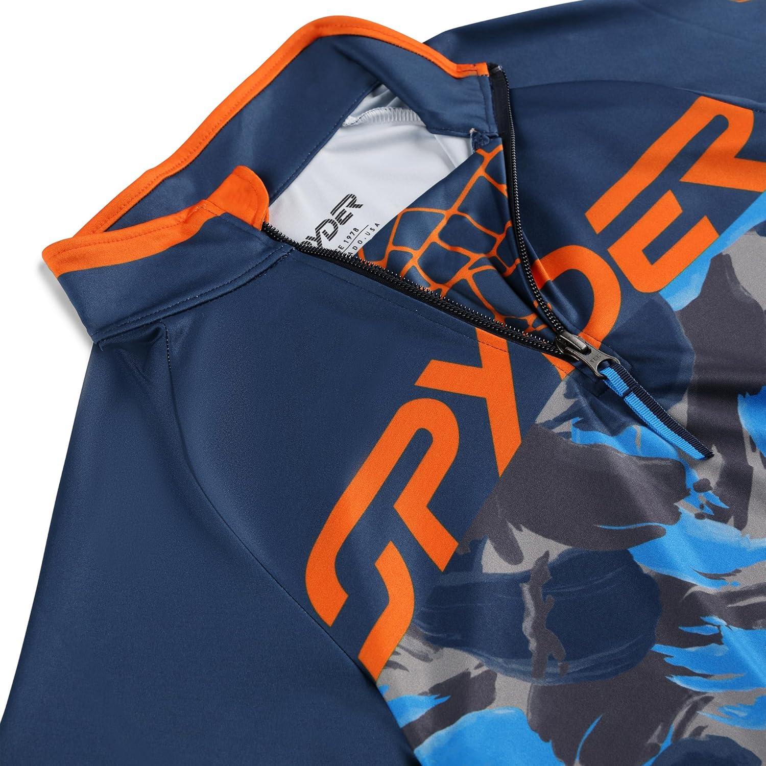 imageSpyder boys Camo Half ZipTrue Navy
