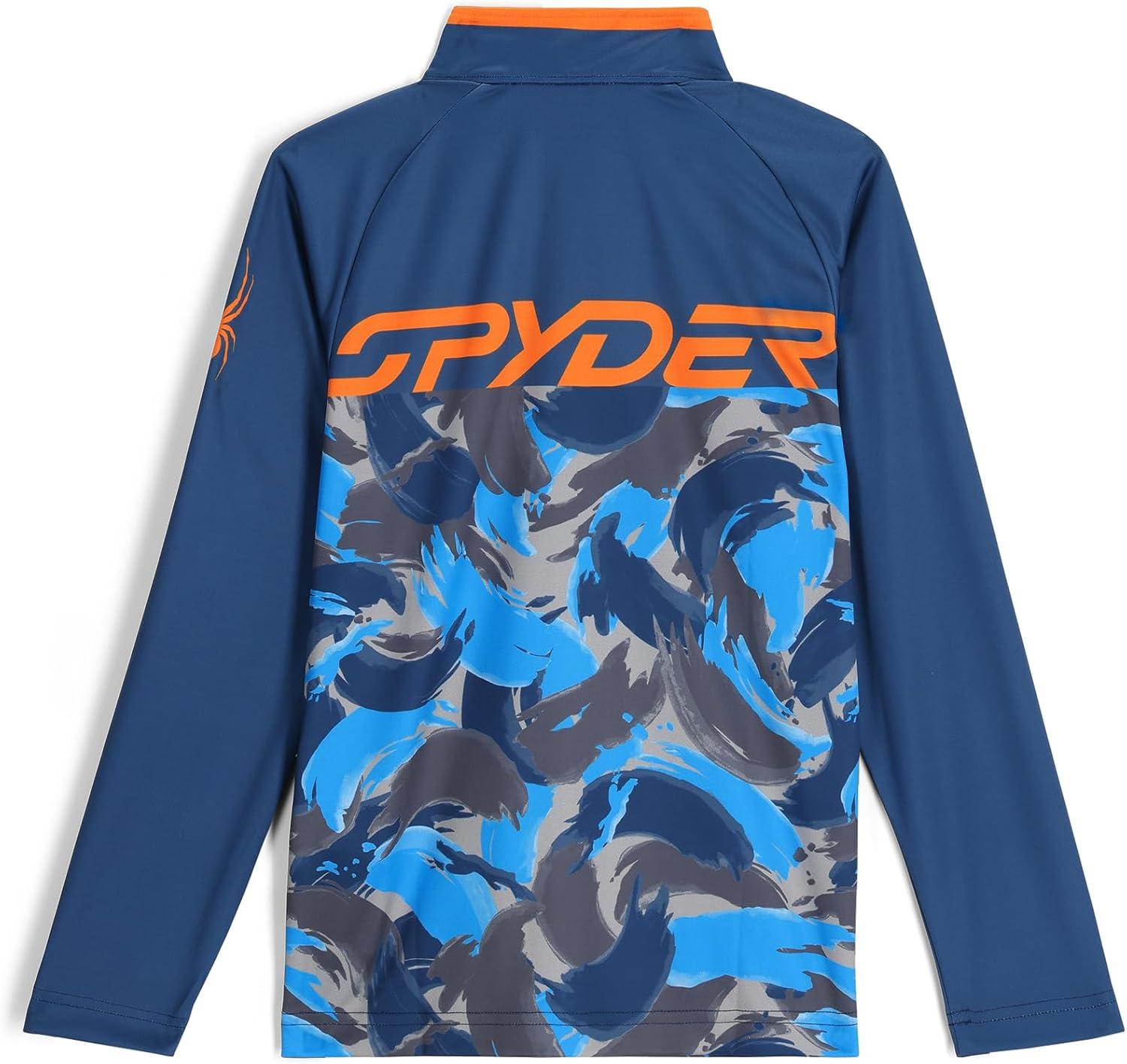imageSpyder boys Camo Half ZipTrue Navy