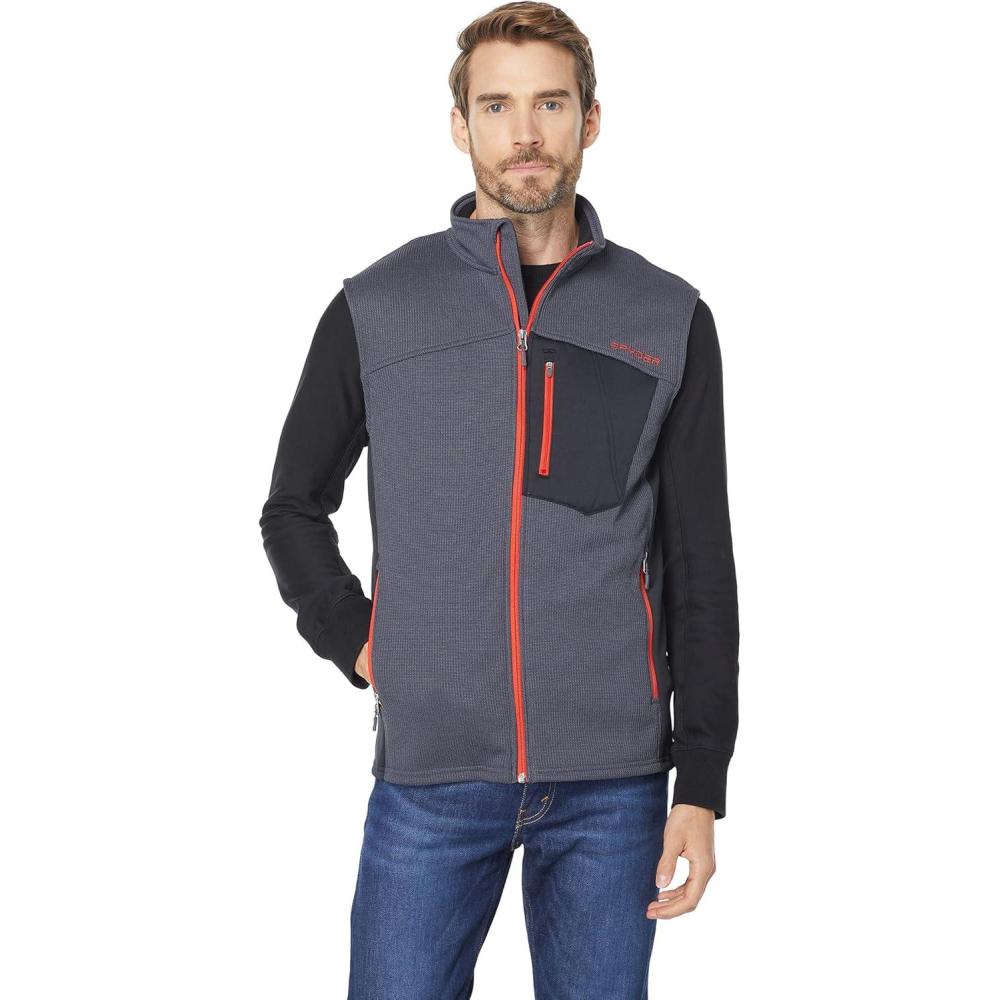 imageSpyder Mens Bandit Full Zip Fleece VestEbony