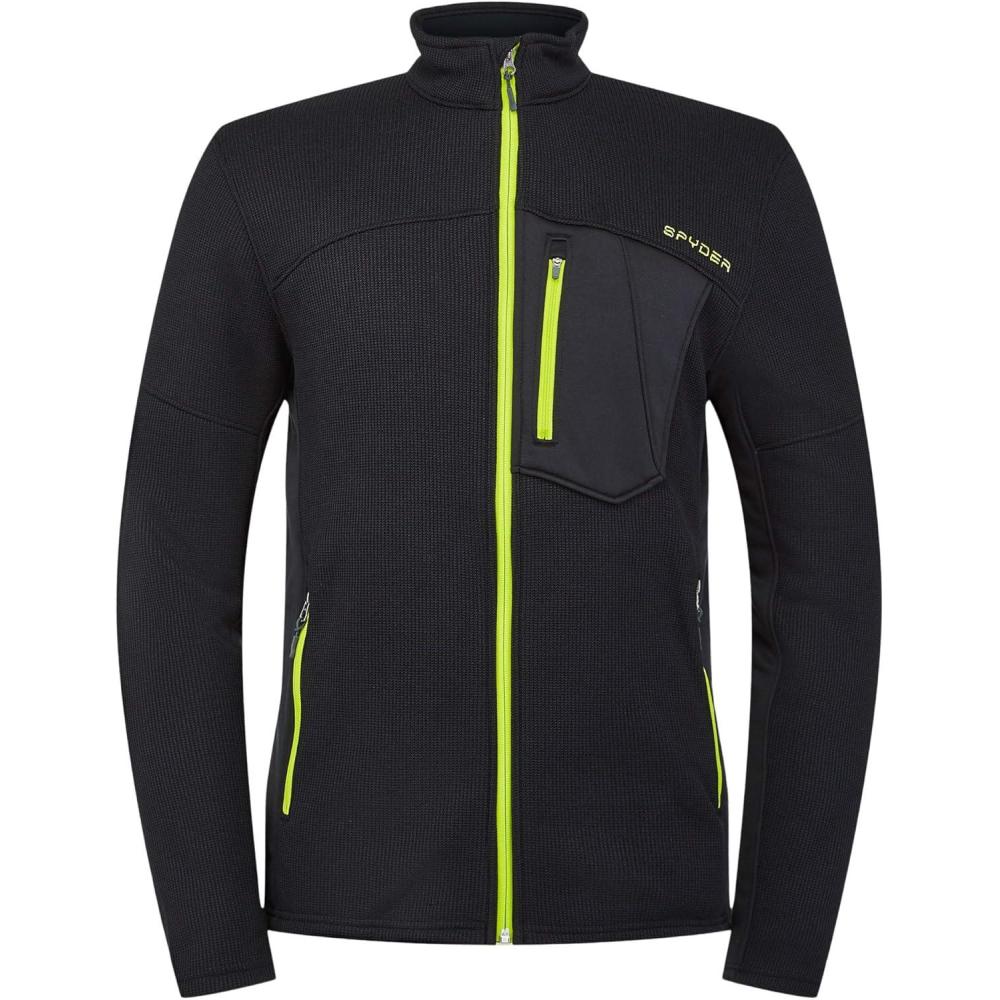 imageSpyder Mens Bandit Hybrid Full Zip Mid Layer JacketBlk Shl