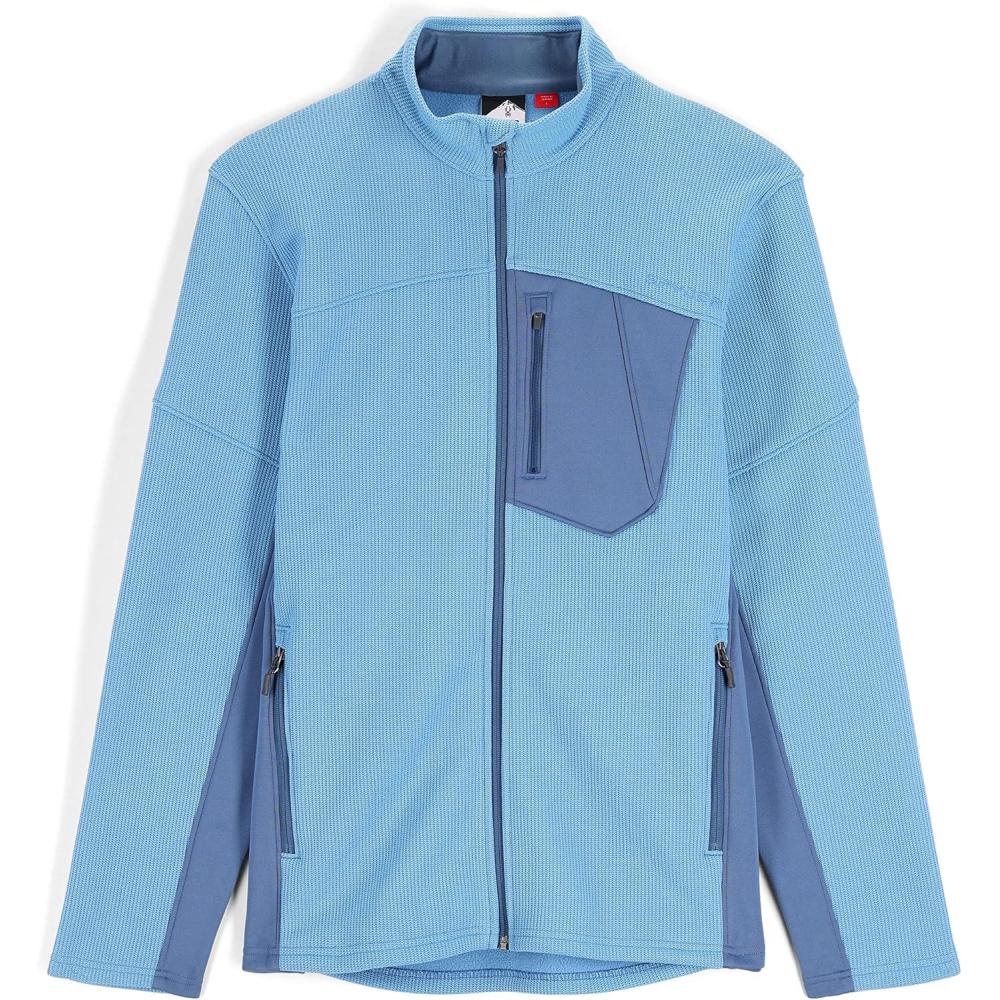 imageSpyder Mens Bandit Hybrid Full Zip Mid Layer JacketChambray