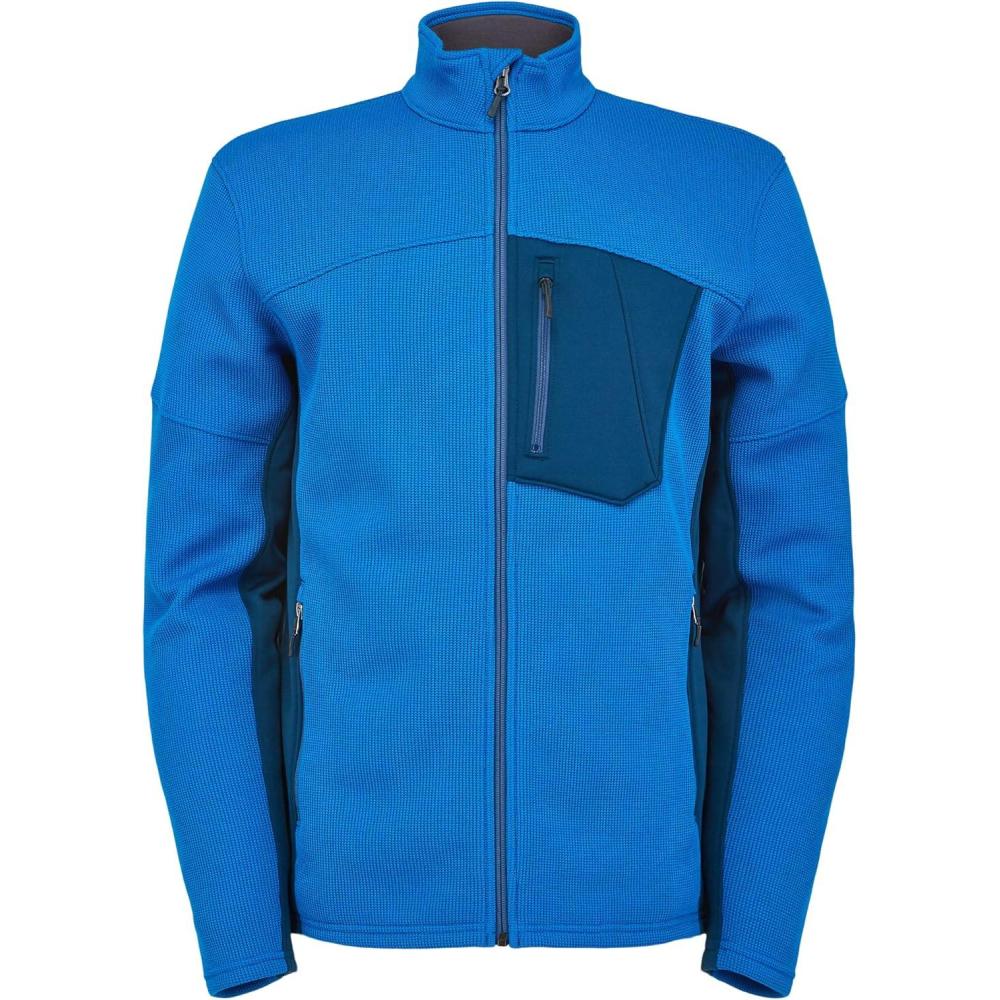imageSpyder Mens Bandit Hybrid Full Zip Mid Layer JacketCollegiate