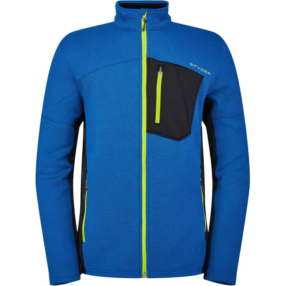 imageSpyder Mens Bandit Hybrid Full Zip Mid Layer JacketOld Glory