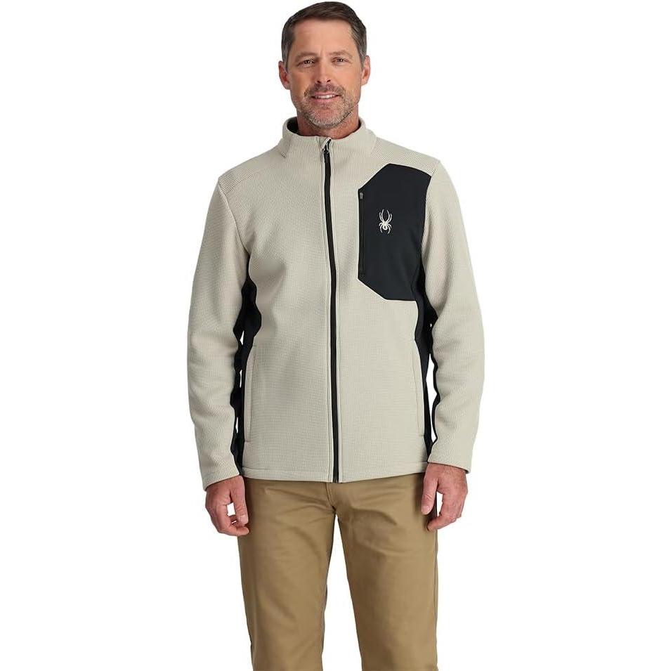 imageSpyder Mens Bandit Hybrid Full Zip Mid Layer JacketSandstorm