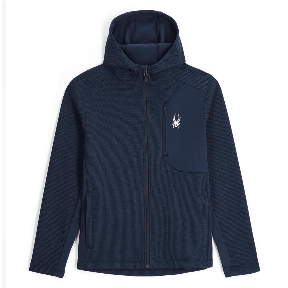 imageSpyder Mens Bandit Zip Fleece Ski Base Layer JacketTrue Navy