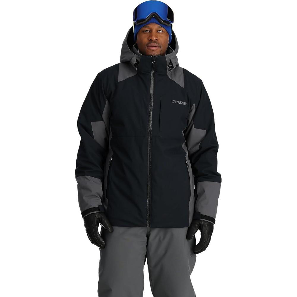 imageSpyder Mens Contact Insulated Ski Snow Hooded Snow JacketBlack