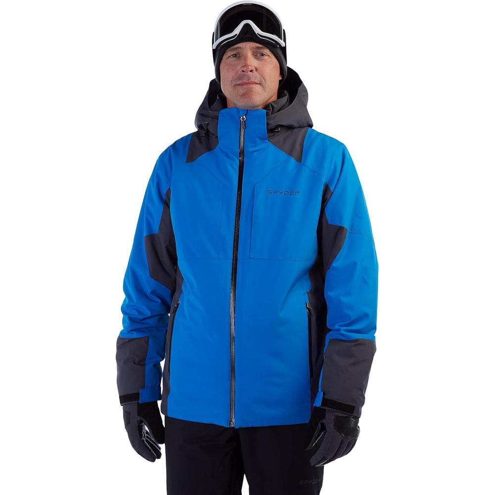 imageSpyder Mens Contact Insulated Ski Snow Hooded Snow JacketCollegiate