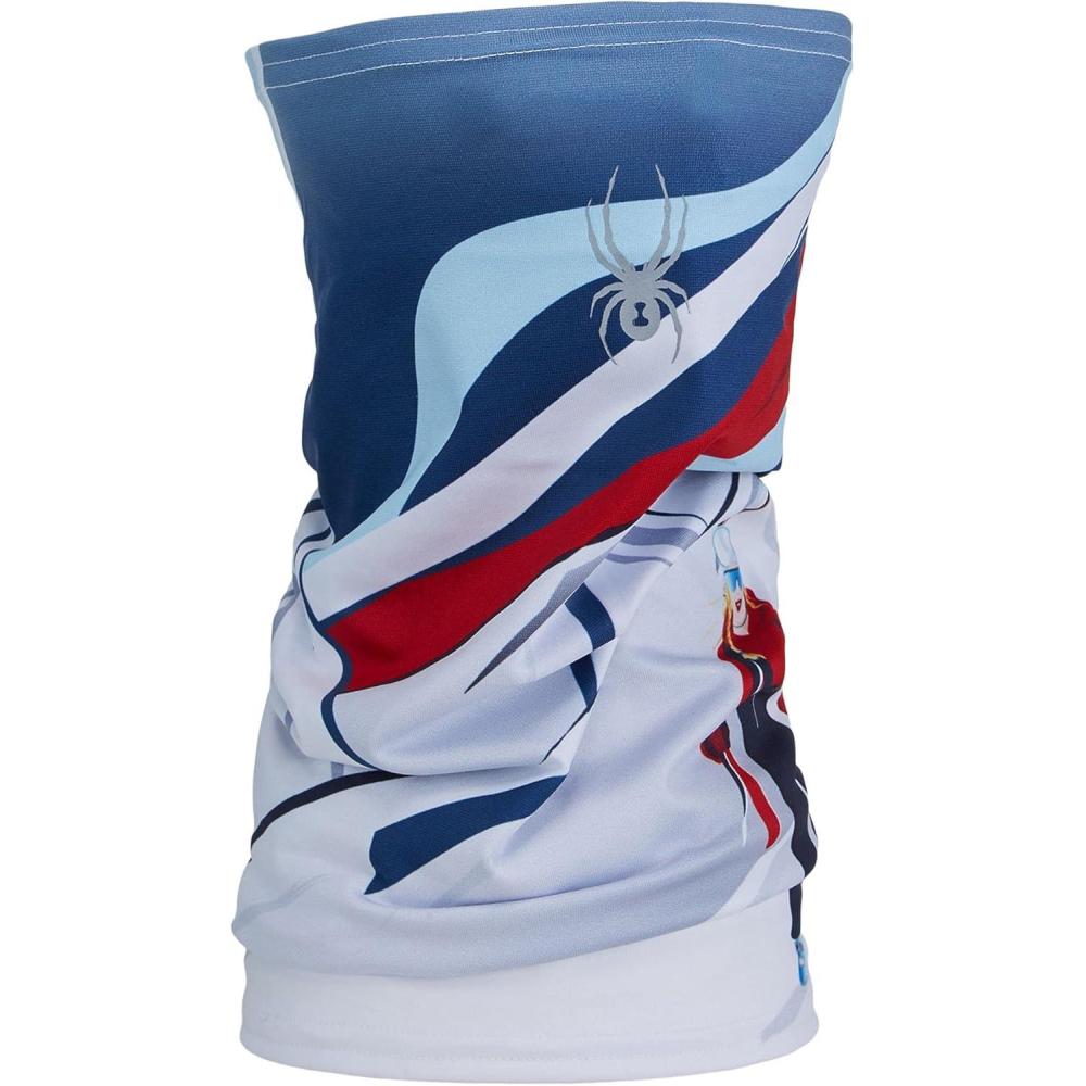 imageSpyder Mens Cruise Tube Ski Neck Gaiter Face Mask Neck WarmerAbyss White
