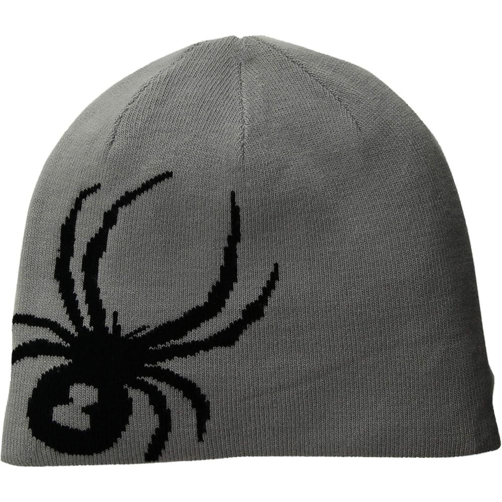 imageSpyder Mens Innsbruck Reversible Ski Winter BeanieBlackAlloy