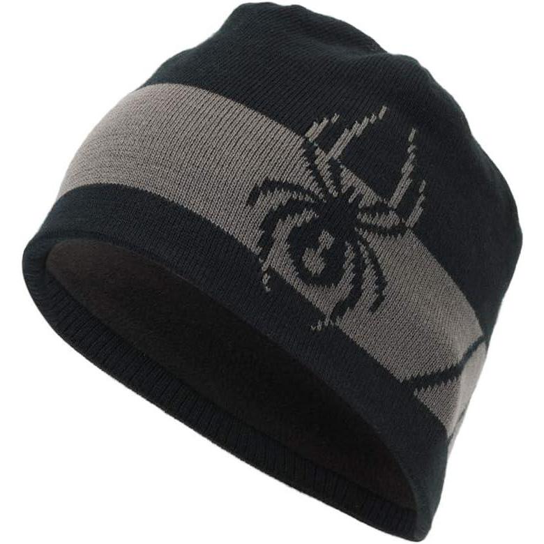 imageSpyder Mens Shelby Lined BeanieBlackPolar S1