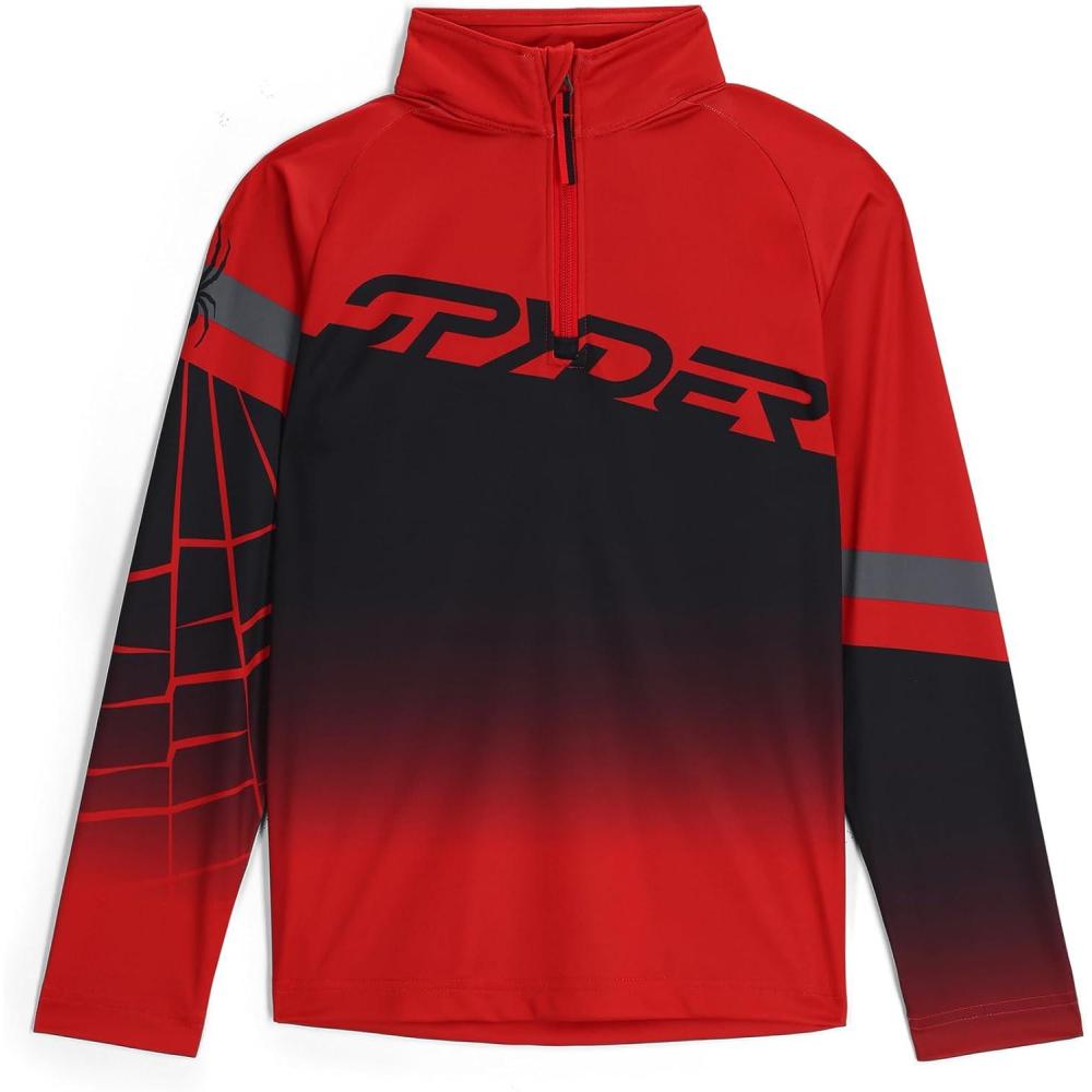 imageSpyder Toddler Boys Incline Half Zip Ski Base Layer Sweater JacketSpyder Red