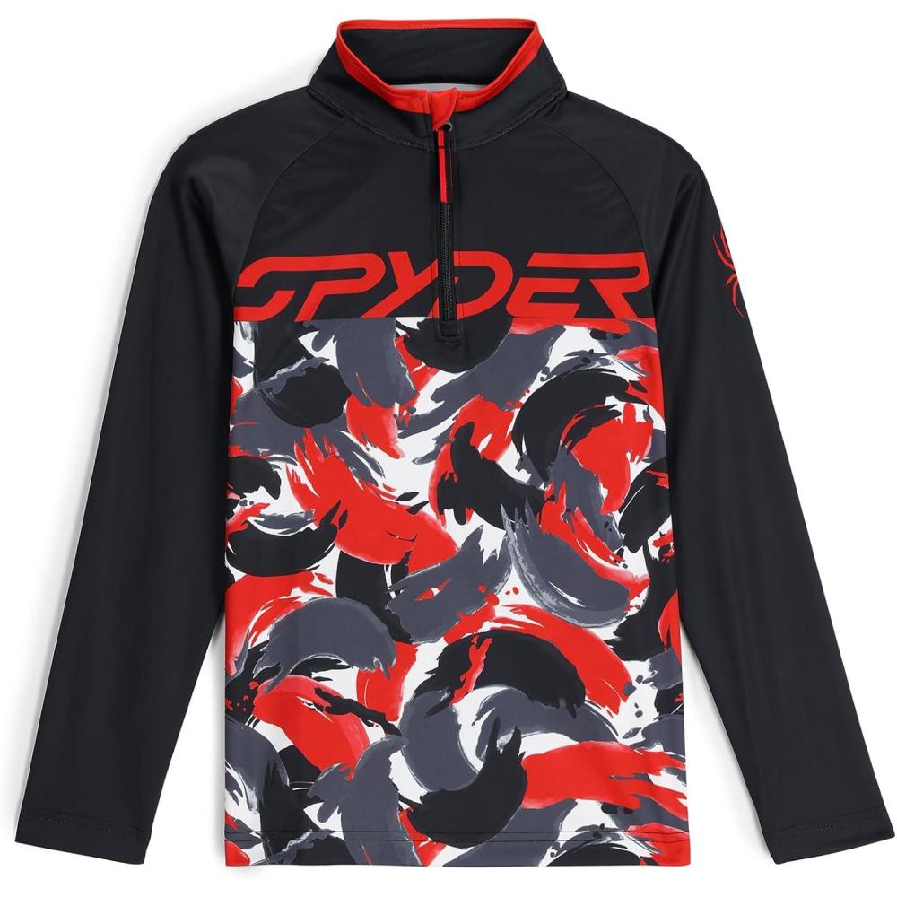 imageSpyder boys Camo Half ZipSpyder Red