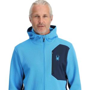 Spyder Men’s Bandit Hooded Jacket(Aether Blue)