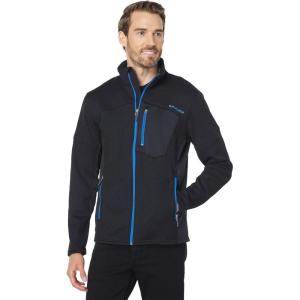 Spyder Men’s Bandit Hybrid Full Zip Mid Layer Jacket(Black Old Glory)