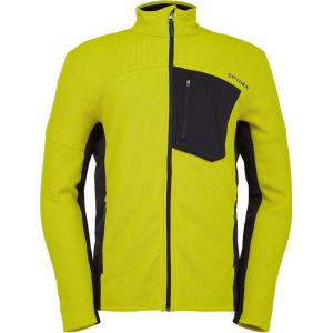 Spyder Men’s Bandit Hybrid Full Zip Mid Layer Jacket(Citron)